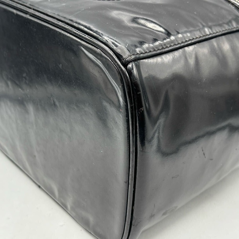 Chanel Coco Mark Large Vanity Patent Leather Cosmetic  Bag K000001-M1e2404-1 CC - Picture 7 of 11